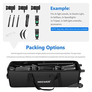 Neewer Photo Studio Equipment Case Rolling Bag 40.1x11.8x11.8 inches/102x30x30cm Trolley Carrying Case for Light Stand, Tripod, Light, Umbrella, etc