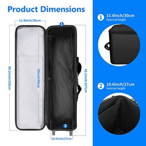 Neewer Photo Studio Equipment Case Rolling Bag 40.1x11.8x11.8 inches/102x30x30cm Trolley Carrying Case for Light Stand, Tripod, Light, Umbrella, etc