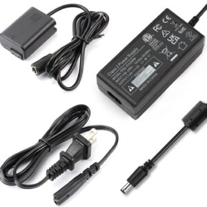 F1TP AC PW20 AC Power Supply Adapter NP-FW50 Dummy Battery Coupler kit for Sony Alpha A6500 A6400 A6300 A6100 A6000 A5100 A5000 A7II A7SII A7RII A7 A7S A7R RX10 II III IV NE ZV-E10 Cameras