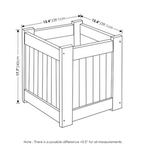 Furinno 2-FG16450 Tioman Hardwood Flower Box, Two-Pack, Natural