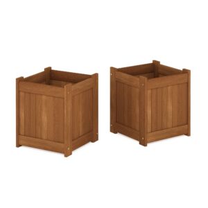 Furinno 2-FG16450 Tioman Hardwood Flower Box, Two-Pack, Natural