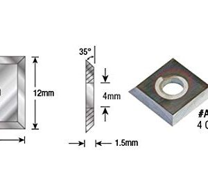 Amana Tool - RCK-70-DLC Solid Carbide 4 Cutting Edges Diamond-Like Carbon (DLC) Coated Ins