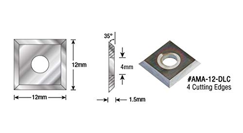 Amana Tool - RCK-70-DLC Solid Carbide 4 Cutting Edges Diamond-Like Carbon (DLC) Coated Ins