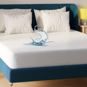 niagara waterproof mattress protector king bed size jersey knit deep pocket 78x80 noiseless 8-20inches smooth knit jersey mattress pad cover fully fitted
