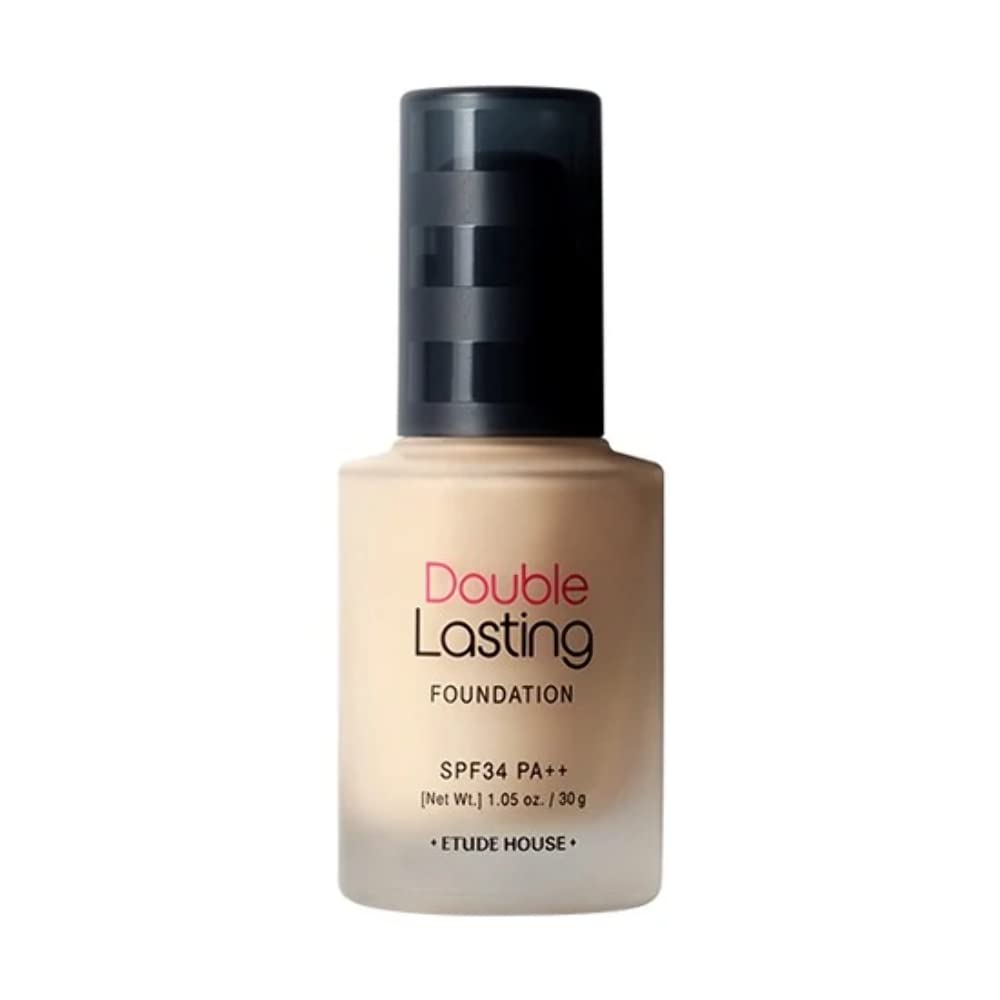 ETUDE New Double Lasting Foundation (Neutral Beige) SPF35/ PA++| High Coverage Weightless Foundation | 24-Hours Lasting Double Cover | Magnet-Like Adherence without Stickiness | Makeup Base