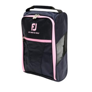 footjoy men&women golf shoe bags (women/ navy-pink, free)
