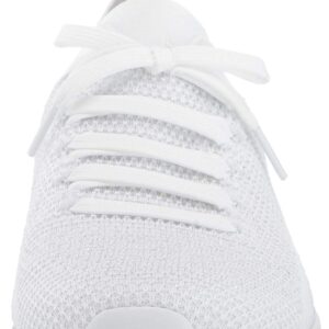 Skechers womens Ultra Flex Salutations Sneaker, White/Silver, 7.5 US