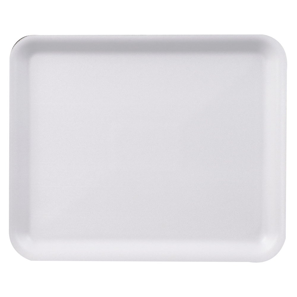 RECT FOAM MEAT TRAY 12X9 WHI 2/125