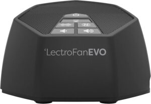 lectrofan evo guaranteed non-looping sleep sound machine with 22 unique fan sounds, white noise variations, and ocean sounds, with sleep timer