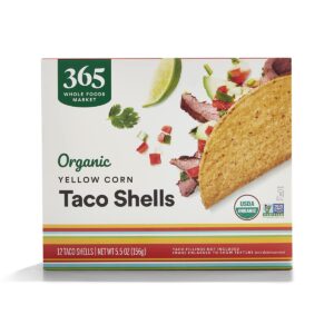 365 by whole foods market, organic yellow taco shells, 5.5 ounce