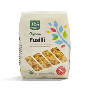 365 by whole foods market, organic fusilli pasta, 16 ounce