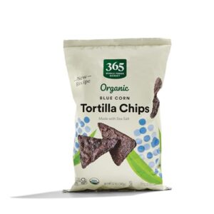 365 by whole foods market, organic blue corn tortilla chips, 12 ounce