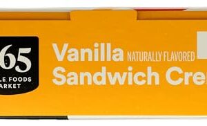 365 by Whole Foods Market, Vanilla Sandwich Creme Cookies, 20 Ounce