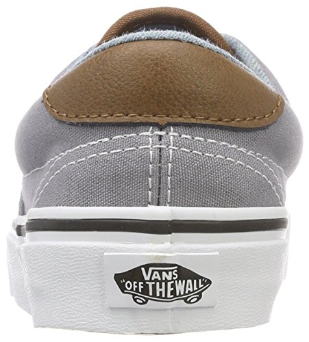 Vans Unisex Low-Top Sneakers, Grey ((C/Yellow) Frost Gray/Acid Denim Q70), 12 US Women