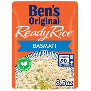 ben's original ready rice basmati rice, easy side dish, 8.5 oz pouch (pack of 12)