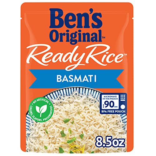 BEN'S ORIGINAL Ready Rice Basmati Rice, Easy Side Dish, 8.5 OZ Pouch (Pack of 12)