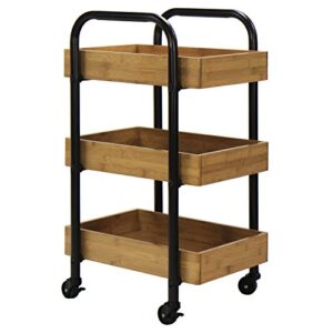oceanstar 3sc1675 portable 3 removable trays storage cart