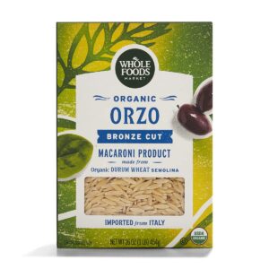 whole foods market, organic orzo, 16 ounce
