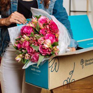 Benchmark Bouquets Charming Roses & Alstroemeria, Next Day Prime Delivery, Fresh Cut Flowers, Gift for Anniversary, Birthday, Congratulations, Get Well, Home Decor, Sympathy, Easter, Mother's Day