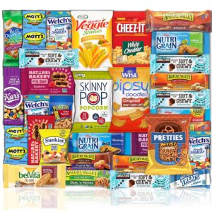 blue ribbon healthy snacks care package (30 count) discover a whole new world of healthy snack variety women men kids teens gift basket