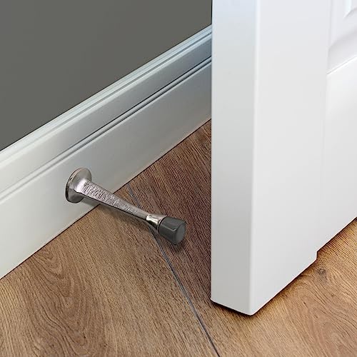 Design House 181735 Cast Door Stop, 10-Pack, Satin Nickel, 10 Count