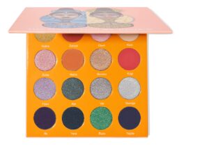 juvia's place the magic mini - bright and bold red, shades of 16, eyeshadow palette, professional eye makeup, pigmented eyeshadow palette, makeup palette for eye color & shine