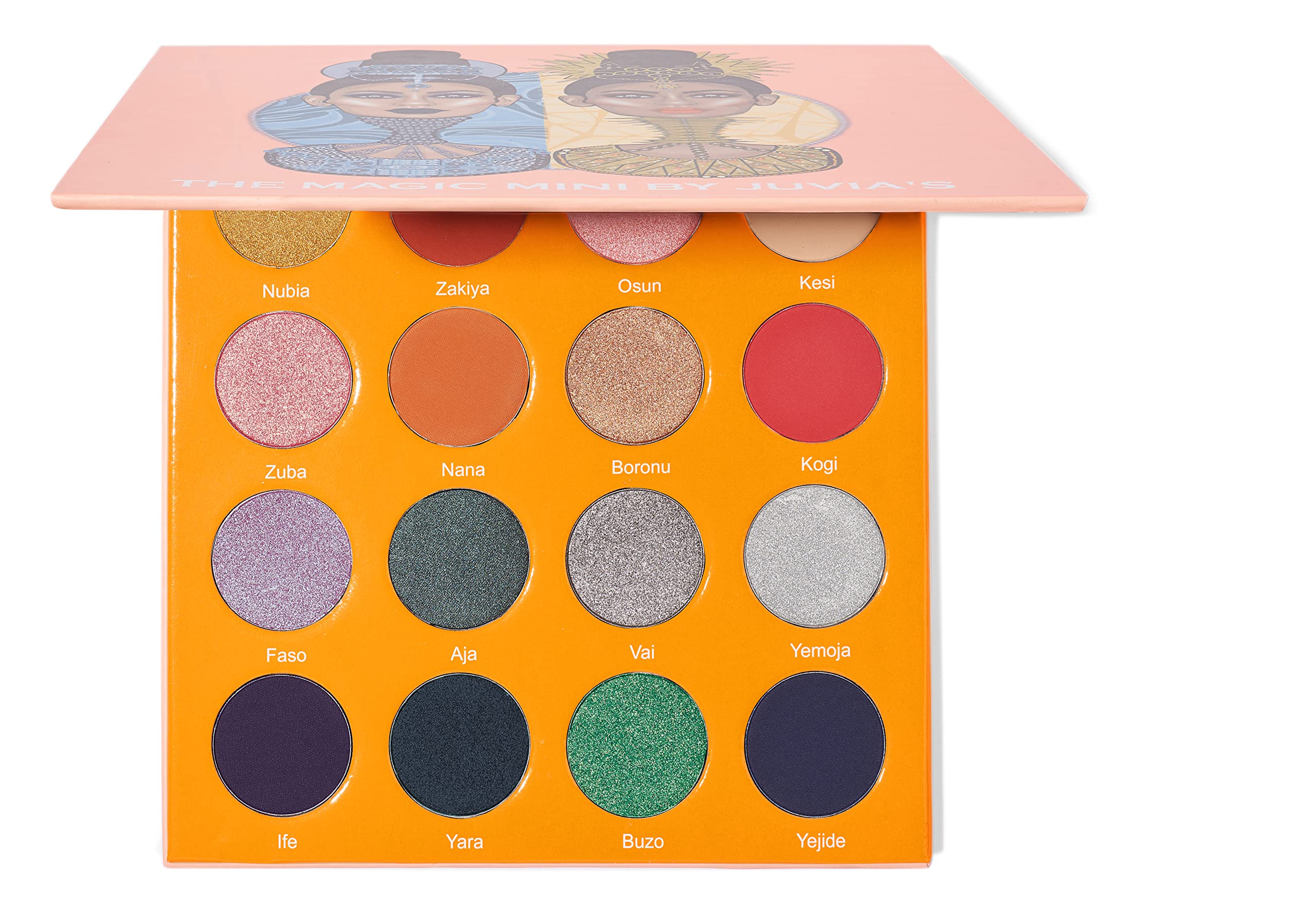 Juvia's Place The Magic Mini - Bright and Bold Red, Shades of 16, Eyeshadow Palette, Professional Eye Makeup, Pigmented Eyeshadow Palette, Makeup Palette for Eye Color & Shine