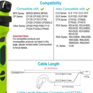 commountain CP200D CLS1410 Earpiece Compatible for Motorola Radios R2 CLS1110 CP100D CP200 CP185 BPR40 BPR40D DTR700 DTR650 RDU4100 RDU4160D RMU2040 RMU2080D CLS CP, G Earhook Headset Ear Piece-5 Pack