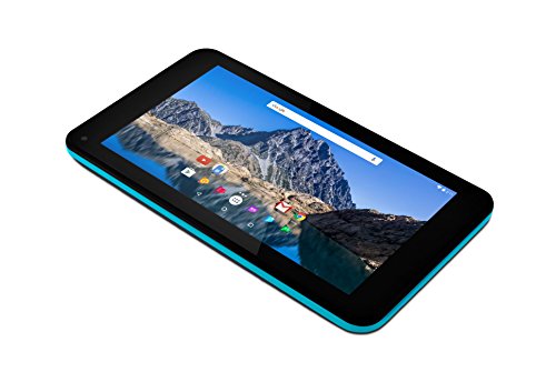 Ematic 7-Inch Android 7.1 (Nougat), Quad-Core 16GB Tablet with Folio Case and Headphones, Teal