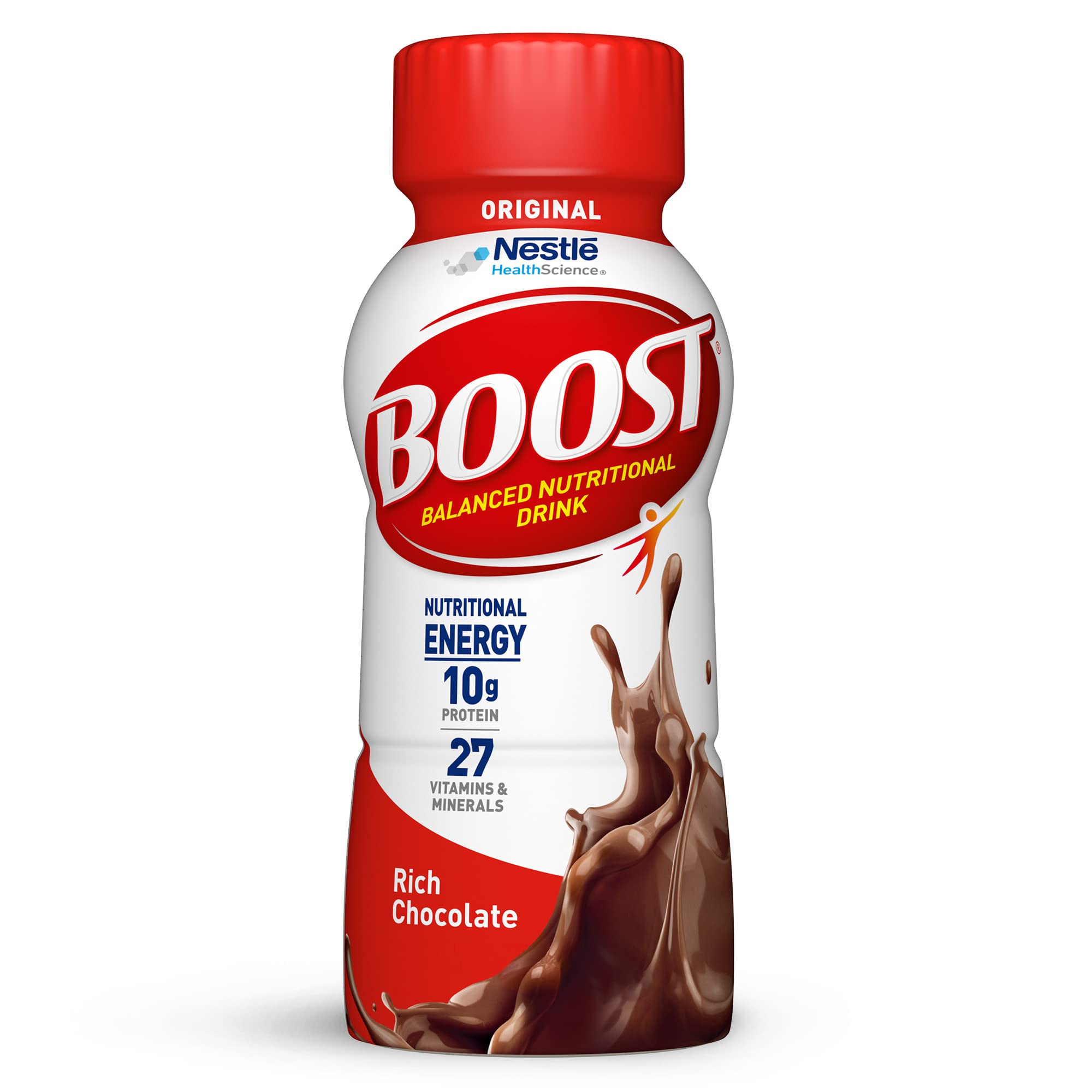 BOOST Original Nutritional Drink, Rich Chocolate, 8 Fl Oz (Pack of 24)