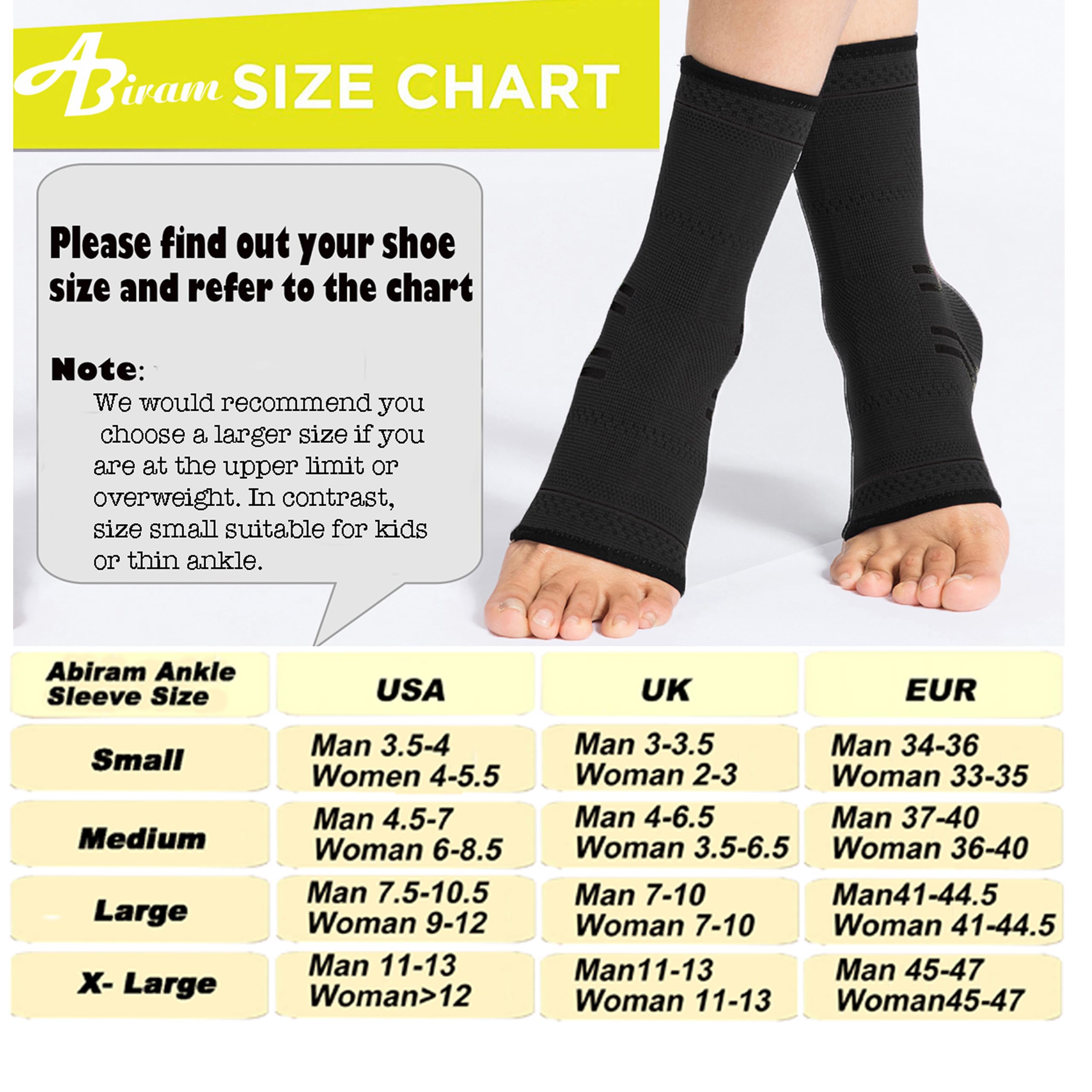 Jupiter Foot Sleeve (Pair) with Compression Wrap, Ankle Brace For Arch, Ankle Support, Football, Basketball, Volleyball, Running, For Sprained Foot, Tendonitis, Plantar Fasciitis…