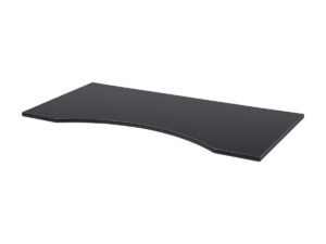 monoprice table top 5 feet wide - black custom sized for sit-stand height adjustable riser desk - workstream collection