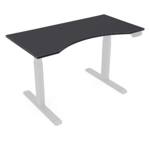 Monoprice Table Top 5 Feet Wide - Black Custom Sized for Sit-Stand Height Adjustable Riser Desk - Workstream Collection