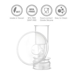 Maymom Breast Shield Flange Compatible with Ameda Breast Pumps Purely Yours, Finesse, NOT for Ameda MYA(17 mm, X-Small, 1-Piece)