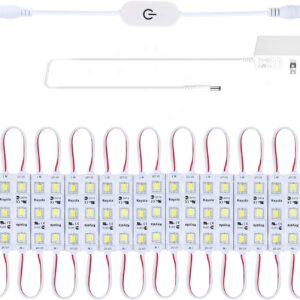 10ft 60 LED Under Cabinet Lighting Kit for Kitchen,Cupboard,Showcase,2400lm,6000K White