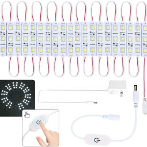 10ft 60 LED Under Cabinet Lighting Kit for Kitchen,Cupboard,Showcase,2400lm,6000K White