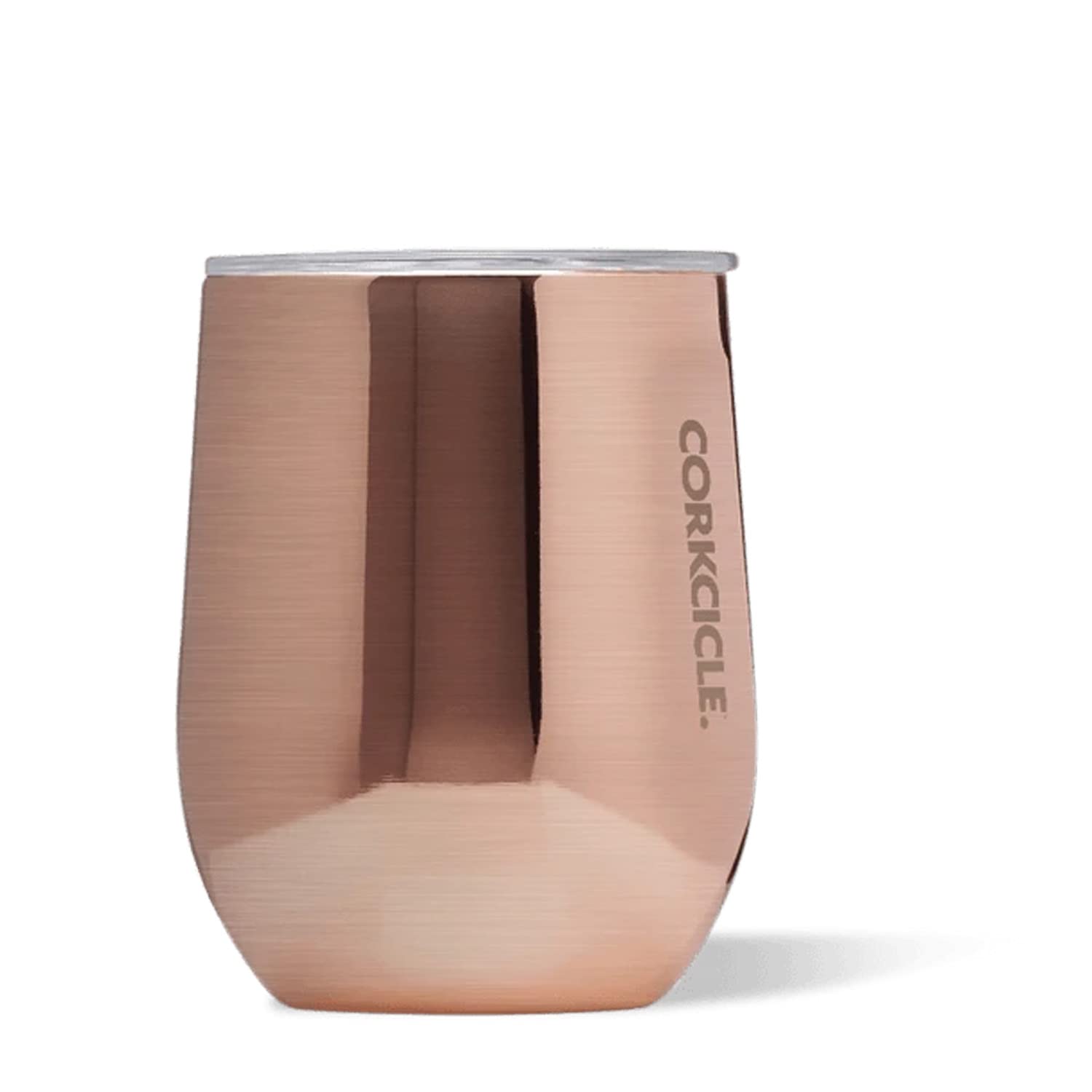 Corkcicle Origins Stemless Cup - Triple Insulated Stainless Steel Travel Wine Cup Tumbler for Coffee, Wine, and Cocktails - Spill Proof, Reusable, BPA-Free, Dishwasher Safe - 12oz/355ml, Copper