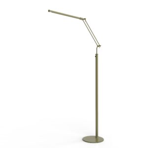 cocoweb high powered, dimmable, led floor lamp - fled-gps (antique brass)