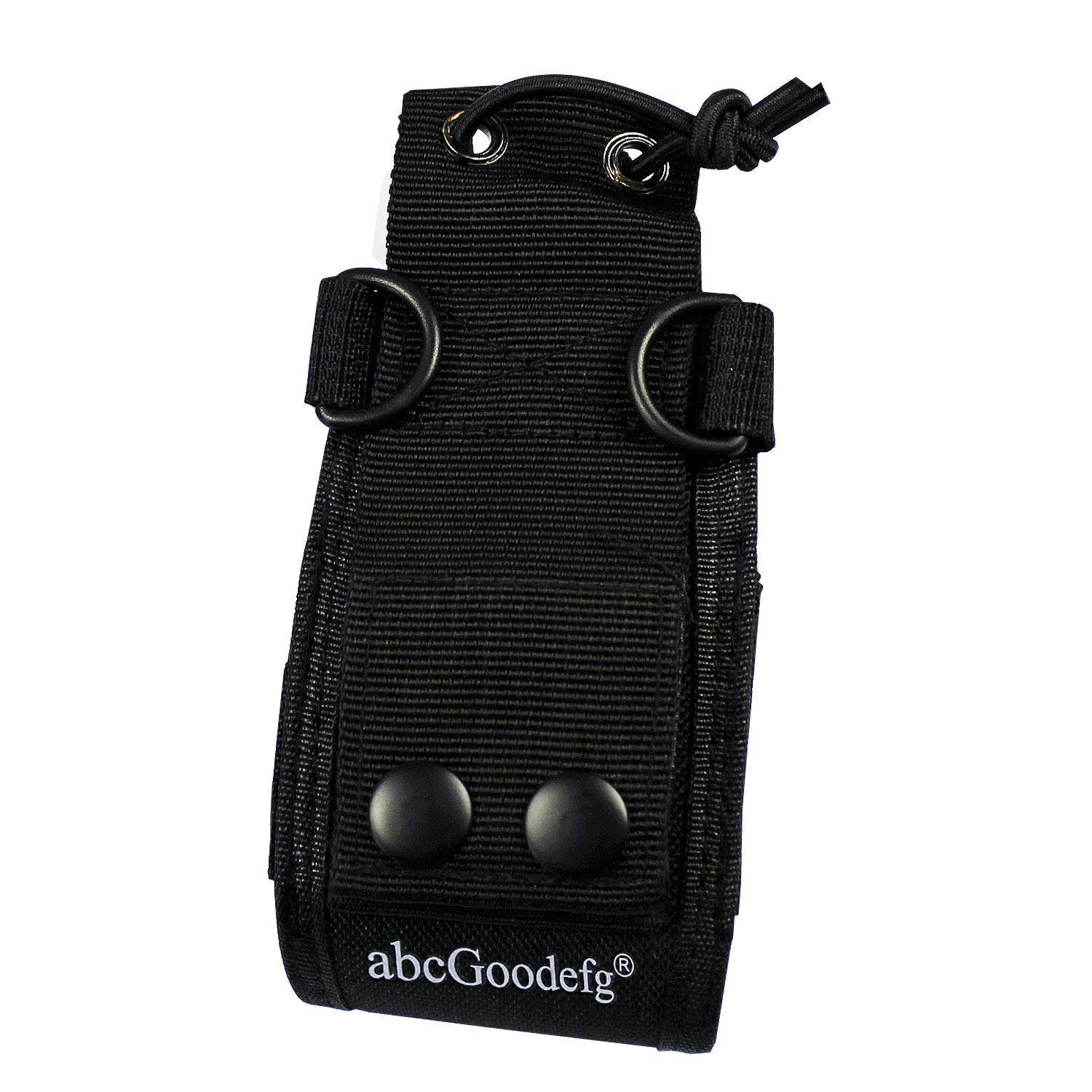 abcGoodefg 3 in1 Radio Holder Holster Case Pouch Bag for GPS Kenwood Motorola baofeng UV5R UV82 UV5RA 888S Retevis H777 Two Way Radio Walkie Talkie MSC 20C (2Pack)