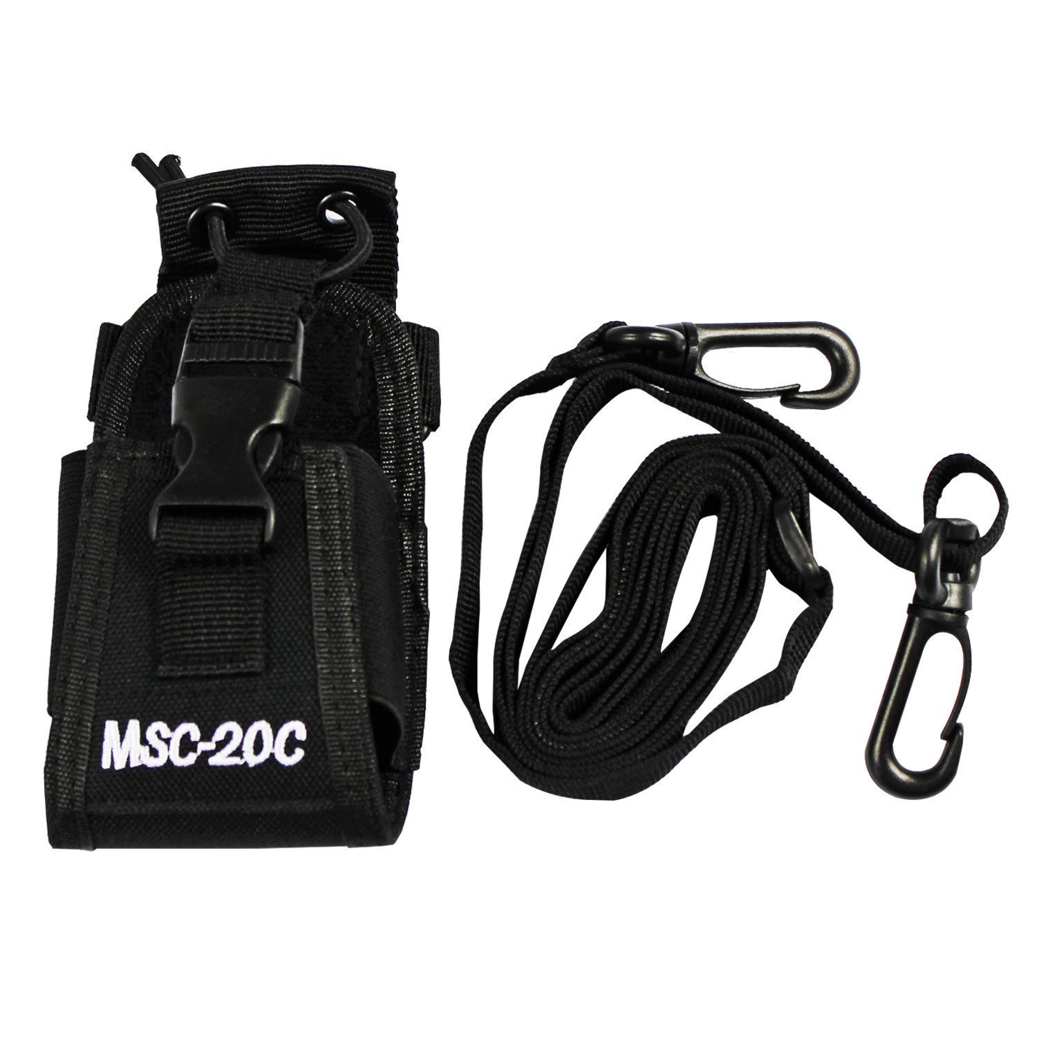 abcGoodefg 3 in1 Radio Holder Holster Case Pouch Bag for GPS Kenwood Motorola baofeng UV5R UV82 UV5RA 888S Retevis H777 Two Way Radio Walkie Talkie MSC 20C (2Pack)