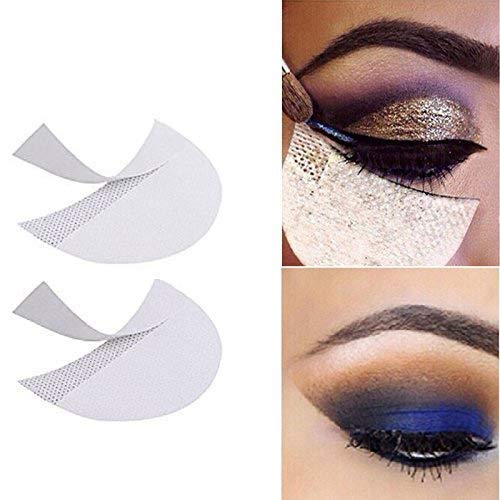 LKE 100pcs Eyeshadow Stencils Professional Pads Under Eye Eyeshadow Gel Pad Patches for Eyelash Extensions/Lip Makeup