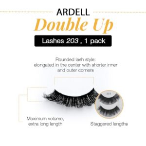 Ardell False Eyelashes 4 Pack Double Up 203, 1 pack (4 pairs per pack)