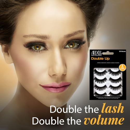 Ardell False Eyelashes 4 Pack Double Up 203, 1 pack (4 pairs per pack)