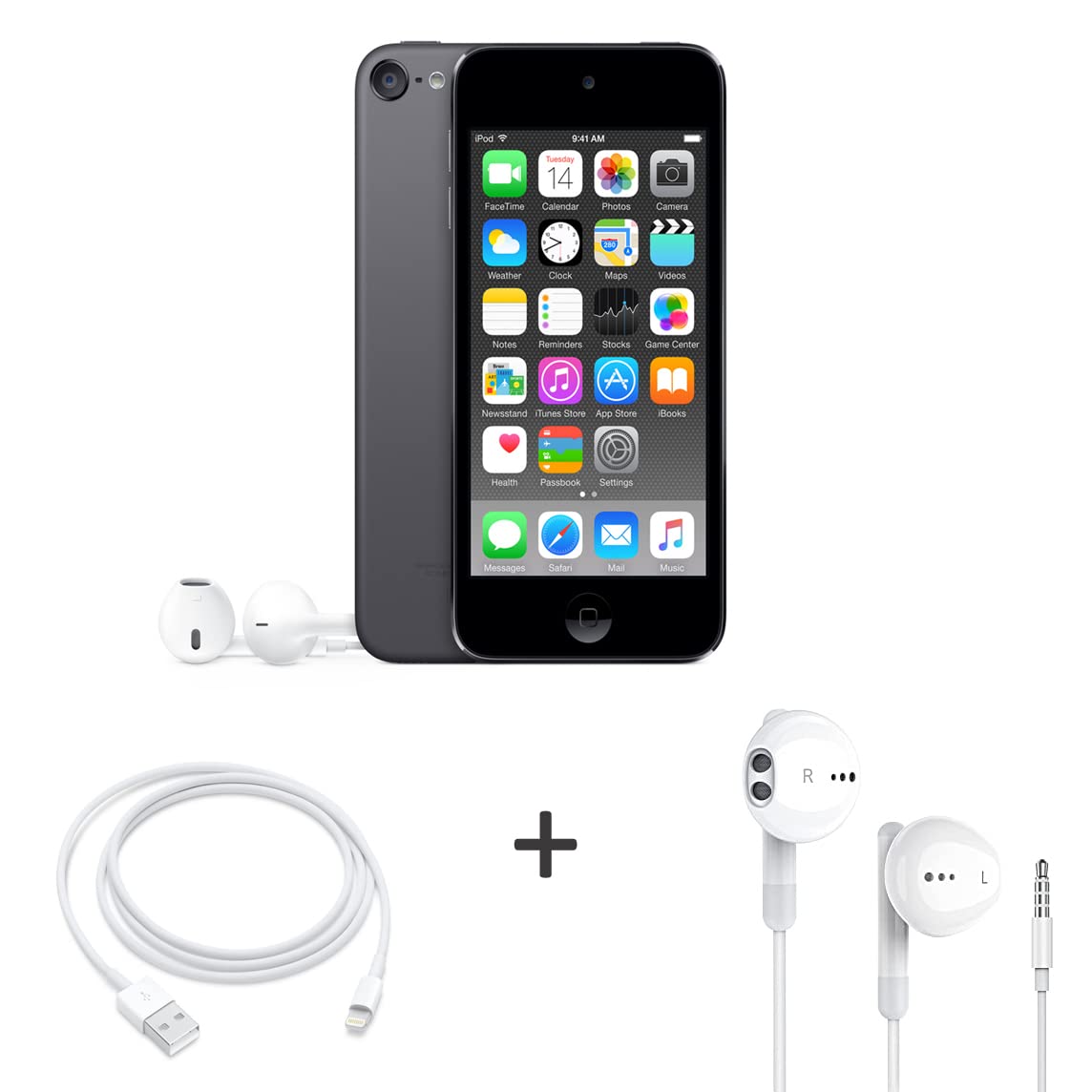 Apple iPod Touch 16GB 6th Generation with Accessory Bundle - Space Gray (Refurbished)