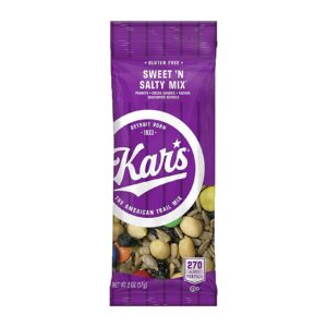 kar’s nuts original sweet ‘n salty trail mix, 2 oz individual snack packs – bulk pack of 72, gluten-free snacks