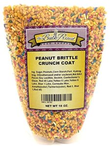 the bulk-priced food shoppe peanut brittle crunch coat ice cream topping (1 lb. resealable zip lock stand up bag), kosher