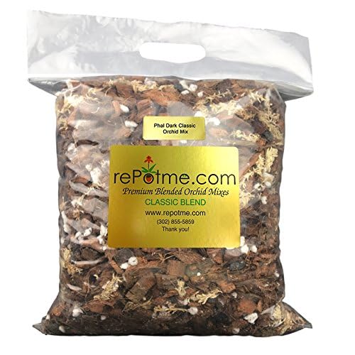 rePotme Orchid Potting Mix, Phalaenopsis Dark Classic Orchid Mix (Mini Bag) - Hand Blended in The USA