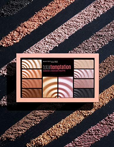 Maybelline Total Temptation Eyeshadow + Highlight Palette, 0.42 oz.