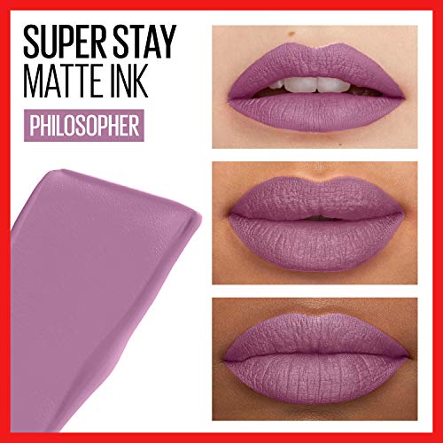 Maybelline New York SuperStay Matte Ink Un-nude Liquid Lipstick, Philosopher, 0.17 Ounce