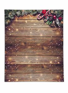 allenjoy 8x10ft snowflake gold glitter christmas wood wall photography backdrop xmas rustic barn wooden floor background for children portrait photo studio booth photobooth photographer prop